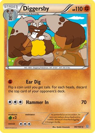 Diggersby 090  XY  Primal Clash - Rare