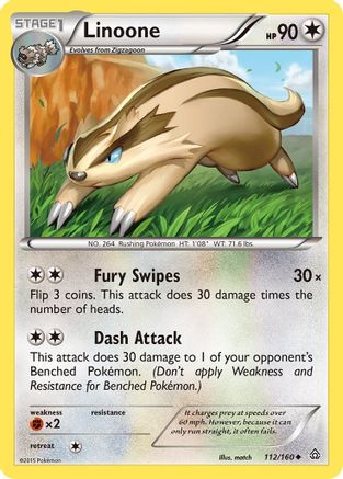 Linoone 112  XY  Primal Clash - Uncommon