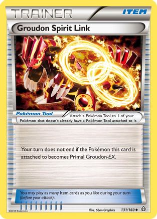 Groudon Spirit Link 131/160  - Reverse Holofoil XY  Primal Clash - Uncommon