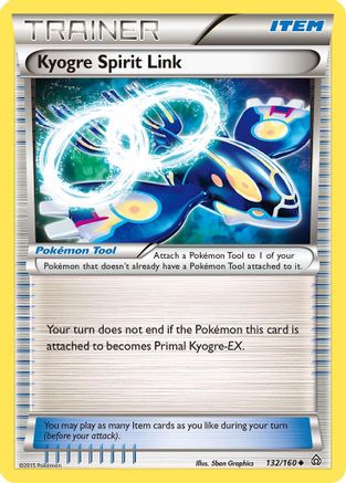 Kyogre Spirit Link 132/160  XY  Primal Clash - Uncommon