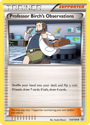 Professor Birch's Observations 134/160  XY  Primal Clash - Uncommon