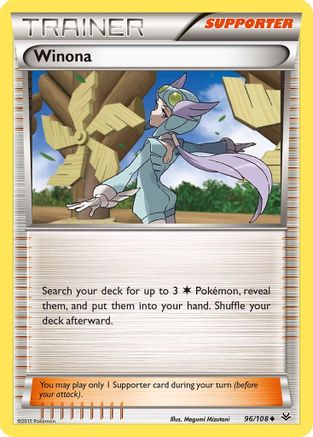 Winona 096/108  - Reverse Holofoil XY  Roaring Skies - Uncommon