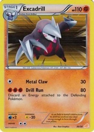 Excadrill (#30 Holo) 030  - Holofoil BW Trainer Kit Excadrill & Zoroark - Common