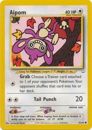 Aipom - 41/64 - Common - Unlimited Edition - (NM)
