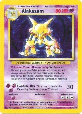 Alakazam 1/102 - Holo Rare - (LP)