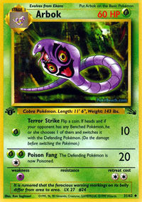 Arbok - 31/62 - Uncommon - 1st Edition - (MP)