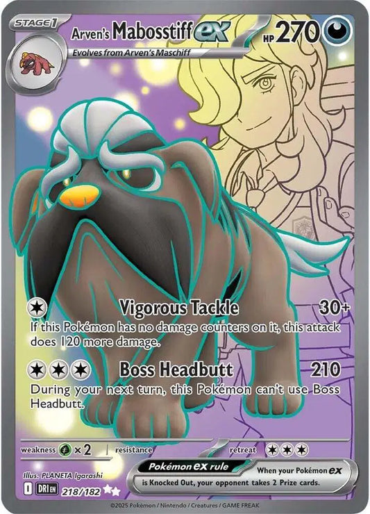 Arven's Mabosstiff ex - 218/182 - Full Art - Ultra Rare