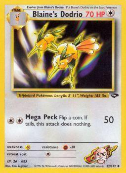 Blaine's Dodrio - 032/132 - Uncommon - Unlimited Edition - (VLP)
