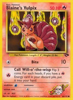 Blaine's Vulpix - 066/132 - Common - Unlimited Edition - (LP)