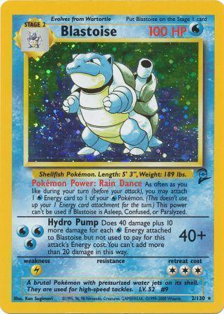 Blastoise - 002/130 - Holo Rare - Unlimited Edition - (LP)
