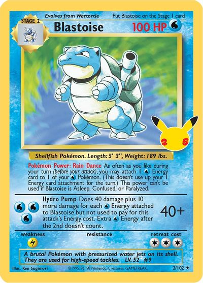 Blastoise - 002/102 - Classic Collection
