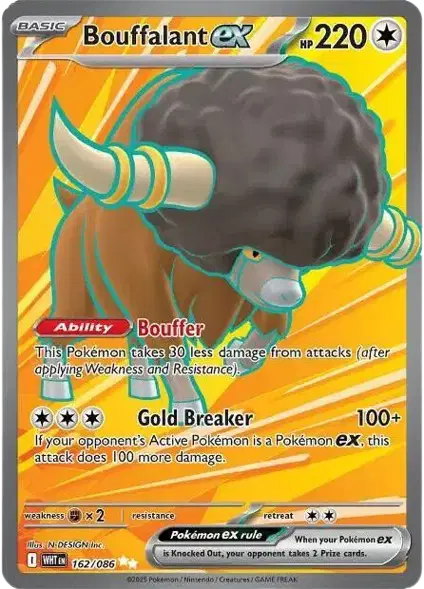 Bouffalant ex - 162/086 - Full Art - Ultra Rare