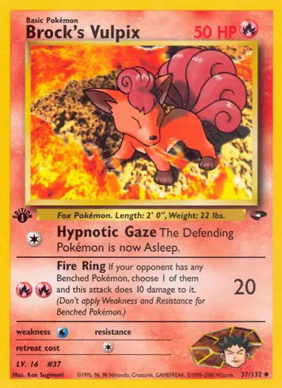Brock's Vulpix - 37/132 -Uncommon
