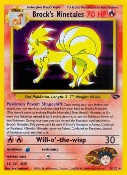 Brock's Ninetales - 003/132 - Holo Rare - Unlimited Edition - (MP)