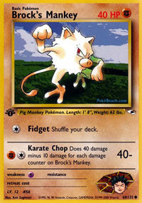 Brock's Mankey - 68/132 - Common - 1st Edition - (NM)