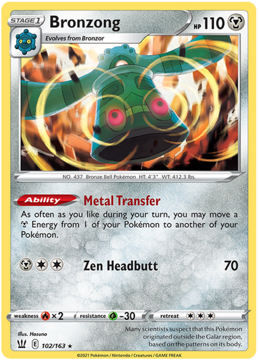 Bronzong - 102/163 - Holo Rare
