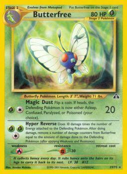 Butterfree - 19/75 - Rare - Unlimited Edition - (VLP)