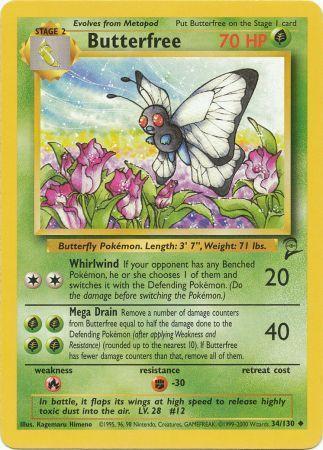 Butterfree - 034/130 - Uncommon - Unlimited Edition - (NM)