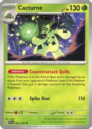 Cacturne - 006/198 - Uncommon - Reverse Holo
