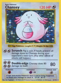 Chansey - 003/102 - Holo Rare - Shadowless - (MP)