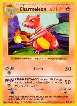 Charmeleon - 024/102 - Uncommon - Shadowless - (MP)
