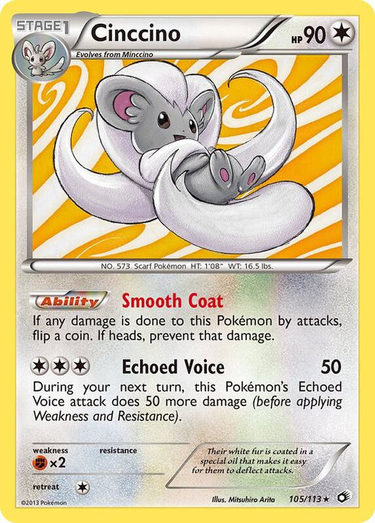 Cinccino 105/113 - Holo Rare - Holo