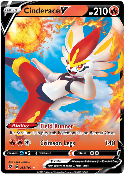 Cinderace V - 035/192 - Ultra Rare