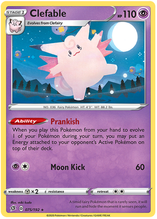 Clefable - 075/192 - Holo Rare