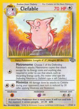 Clefable - 17/64 - Rare - Unlimited Edition - (NM)