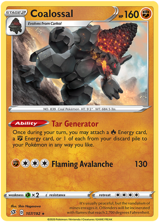 Coalossal - 107/192 - Holo Rare