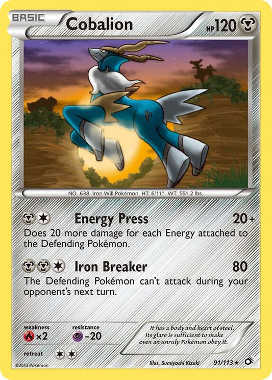 Cobalion 91/113 - Holo Rare - Holo