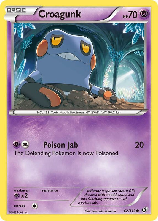 Croagunk 62/113 - Common - Reverse Holo