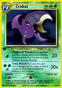 Crobat - 4/64 - Holo Rare - 1st Edition - (VLP)