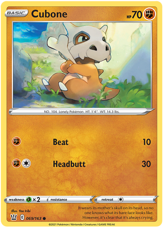 Cubone - 069/163 - Common
