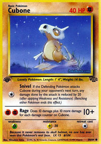 Cubone - 50/64 - Common - 1st Edition - (NM)