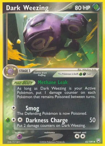 Dark Weezing - 42/109 - Uncommon