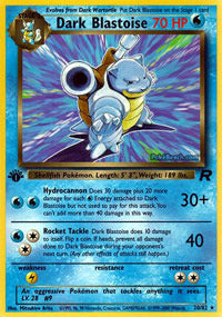 Dark Blastoise - 20/82 - Rare - 1st Edition - (NM)
