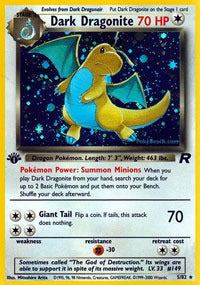 Dark Dragonite - 5/82 - Holo Rare - 1st Edition - (NM)