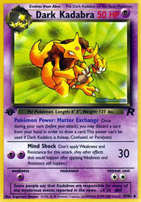 Dark Kadabra - 39/82 - Uncommon - 1st Edition - (NM)