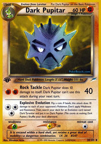 Dark Pupitar - 38/105 - Uncommon - 1st Edition - (MP)
