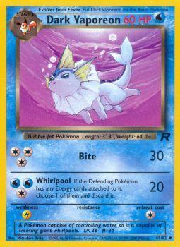Dark Vaporeon - 45/82 - Uncommon - Unlimited Edition - (MP)