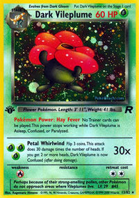 Dark Vileplume - 13/82 - Holo Rare - 1st Edition - (NM)