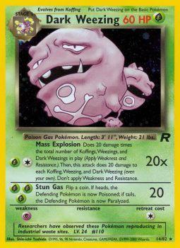 Dark Weezing - 14/82 - Holo Rare - Unlimited Edition - (LP)
