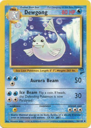 Dewgong - 036/130 - Uncommon - Unlimited Edition - (NM)