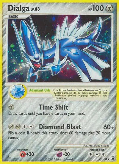Dialga Lv.63 - 4/100 - Holo Rare