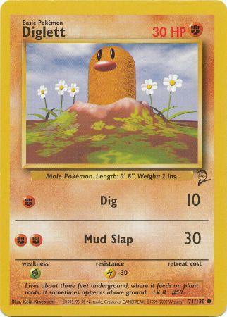 Diglett - 071/130 - Common - Unlimited Edition - (NM)