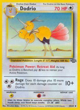 Dodrio - 34/64 - Uncommon - Unlimited Edition - (MP)