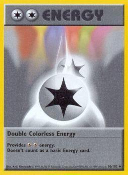 Double Colorless Energy - 096/102 - Uncommon - Shadowless - (VLP)