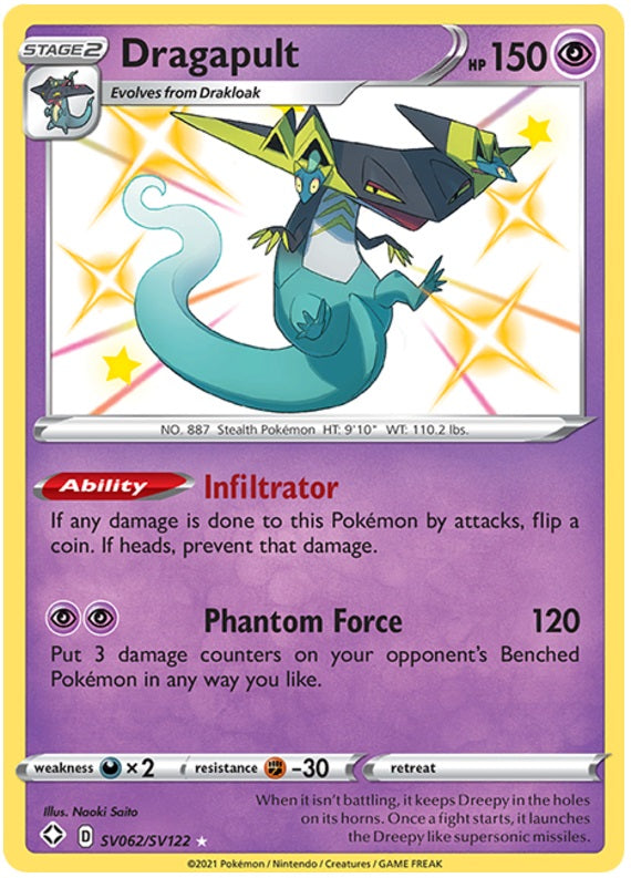 Dragapult - SV062/SV122 - Shiny Holo Rare