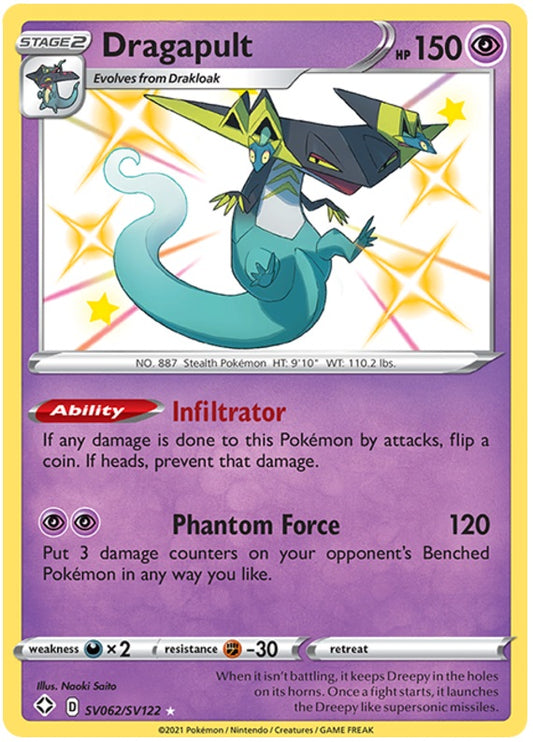 Dragapult - SV062/SV122 - Shiny Holo Rare
